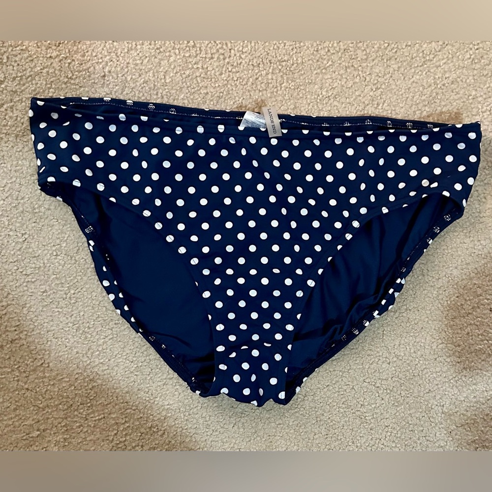 Last Chance Before I Donate! Lands' End Blue Hipster Swim Bottom